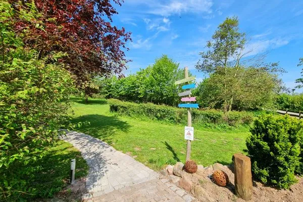 Garten  Ferienwohnung "Feldkieker" in Schwartbuck