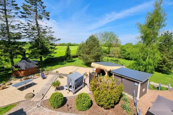 Garten  Ferienwohnung "Feldkieker" in Schwartbuck