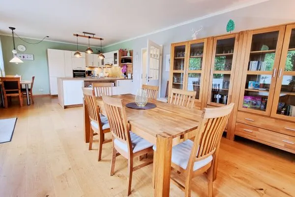 Küche / Küchenzeile  Ferienhaus "Himi" in unmittelbarer Nähe des Passader Sees