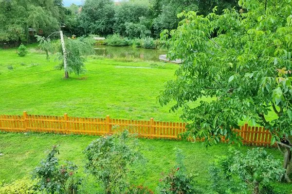 Garten  Ferienhaus "Himi" in unmittelbarer Nähe des Passader Sees
