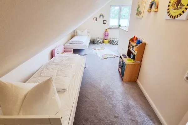 Schlafzimmer  Ferienhaus "Himi" in unmittelbarer Nähe des Passader Sees