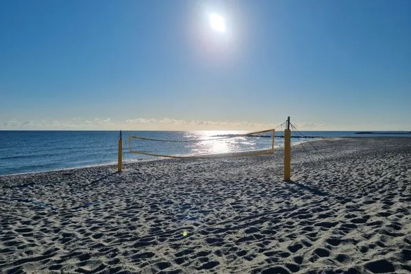 Strand  Ferienwohnung "Achtern Diek 1" 1. Reihe an der Ostseeküste