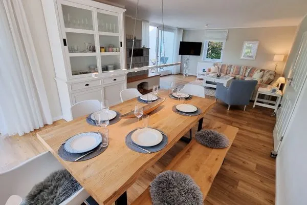 Wohnzimmer  Ferienhaus "Küstenhuus" in Kalifornien an der Ostsee