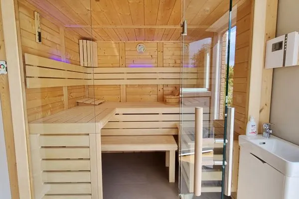 Sauna  Ferienhaus "Küstenhuus" in Kalifornien an der Ostsee