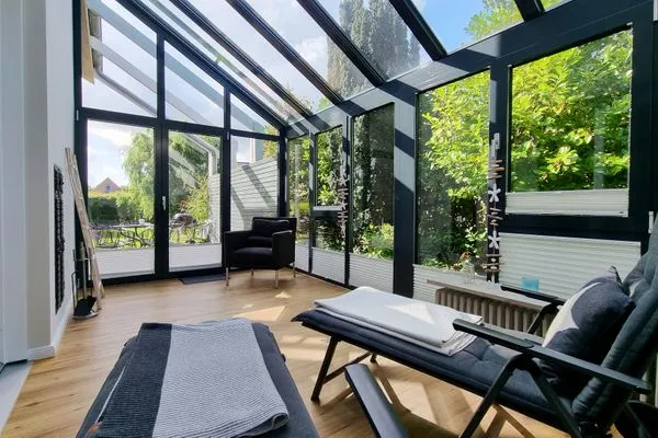 Wohnzimmer  Ferienhaus "Küstenhuus" in Kalifornien an der Ostsee