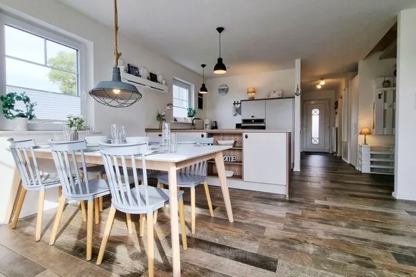 Wohnzimmer  Schwedenhaushälfte "Küstenliebe" in Sehlendorf an der Ostsee