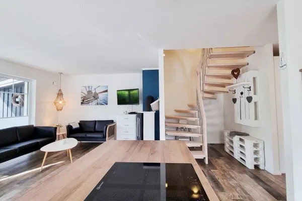 Wohnzimmer  Schwedenhaushälfte "Lieblingsplatz" Sehlendorf an der Ostsee