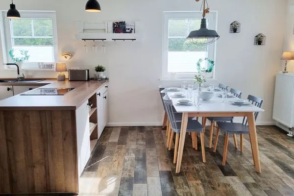 Küche / Küchenzeile  Schwedenhaushälfte "Lieblingsplatz" Sehlendorf an der Ostsee