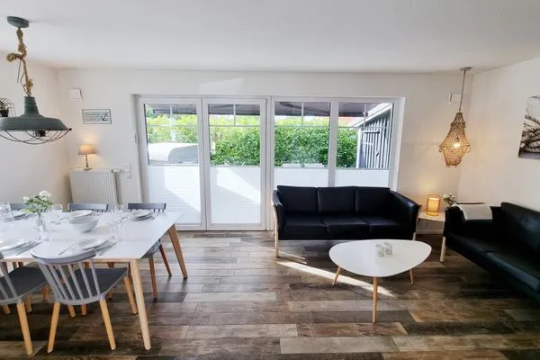 Wohnzimmer  Schwedenhaushälfte "Lieblingsplatz" Sehlendorf an der Ostsee