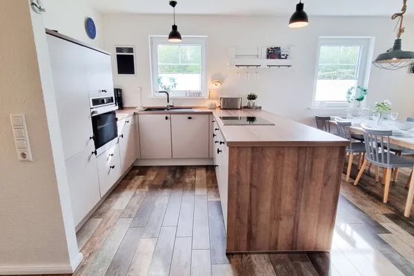 Küche / Küchenzeile  Schwedenhaushälfte "Lieblingsplatz" Sehlendorf an der Ostsee