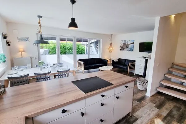 Küche / Küchenzeile  Schwedenhaushälfte "Lieblingsplatz" Sehlendorf an der Ostsee