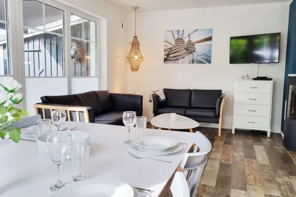 Wohnzimmer  Schwedenhaushälfte "Lieblingsplatz" Sehlendorf an der Ostsee