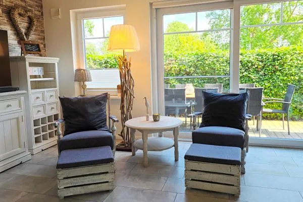 Wohnzimmer  Ferienhaus "Lille Hus" - Urlaub mit bis zu 12 Personen