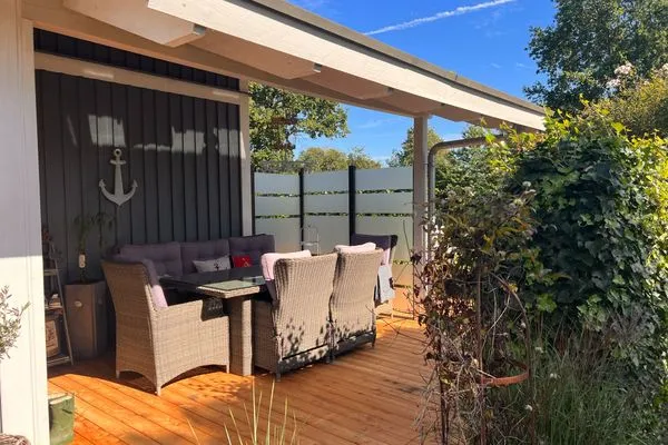 Terrasse  Ferienhaus "Lille Hus" - Urlaub mit bis zu 12 Personen