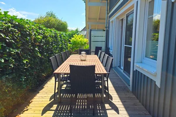 Terrasse  Ferienhaus "Lille Hus" - Urlaub mit bis zu 12 Personen