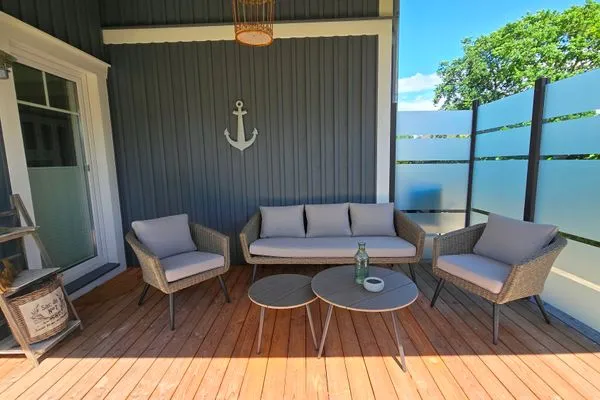 Terrasse  Ferienhaus "Lille Hus" - Urlaub mit bis zu 12 Personen