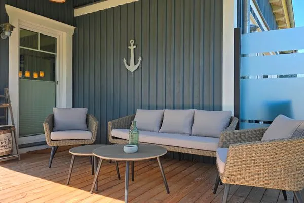 Terrasse  Ferienhaus "Lille Hus" - Urlaub mit bis zu 12 Personen