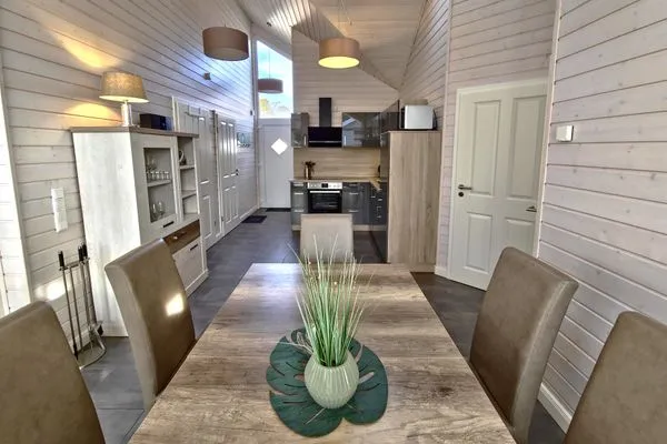 Wohnzimmer  Ferienhaus "Lönneberga" im Ferienpark Holm an der Ostsee