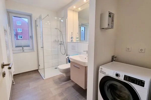 Badezimmer  Ferienwohnung "Ostseeblick" in Schönberg-Kalifornien