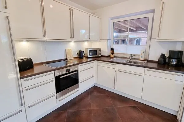 Küche / Küchenzeile  Ferienhaushälfte "Sandbank" Schönberger Strand an der Ostsee