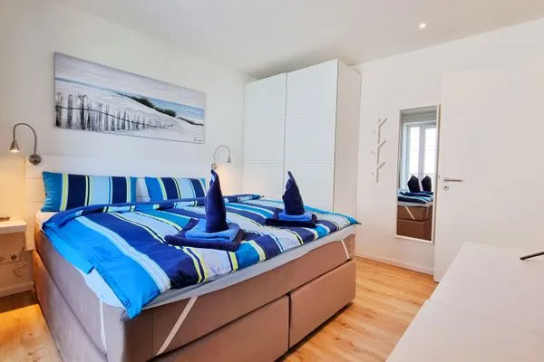 Schlafzimmer  Ferienwohnung "Sandy Beach" in Schönberg-Kalifornien