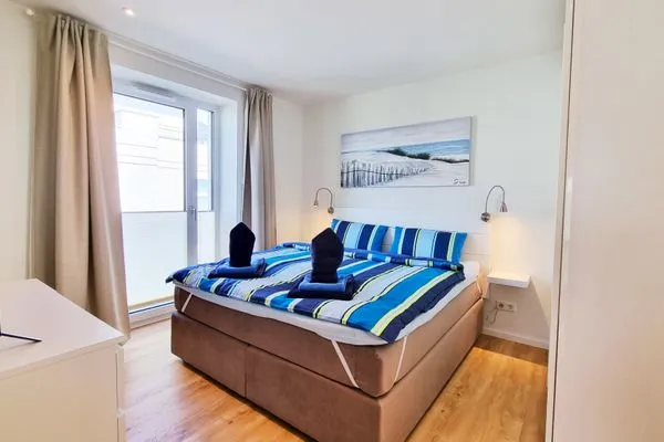 Schlafzimmer  Ferienwohnung "Sandy Beach" in Schönberg-Kalifornien