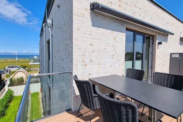 Balkon  Ferienwohnung "Sandy Beach" in Schönberg-Kalifornien