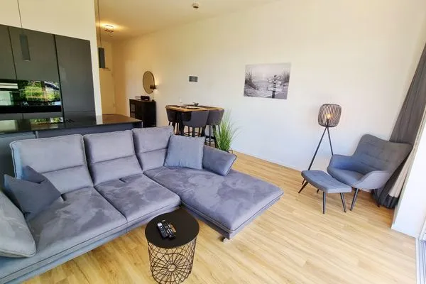 Wohnzimmer  Ferienwohnung "Schöne Aussichten" in 1. Reihe in Kalifornien