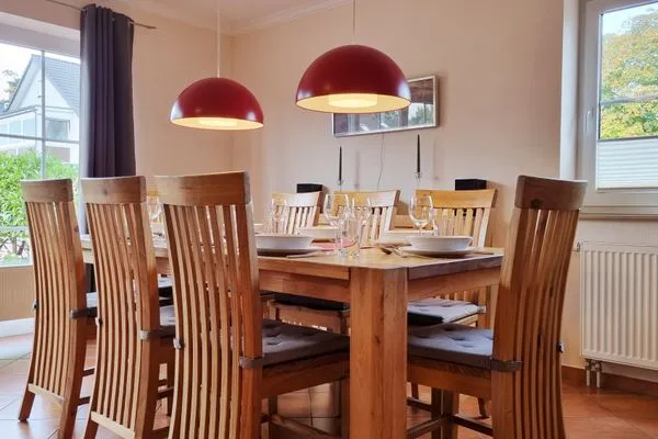 Wohnzimmer  Ferienhaushälfte "Seebrücke" Schönberger Strand an d. Ostsee