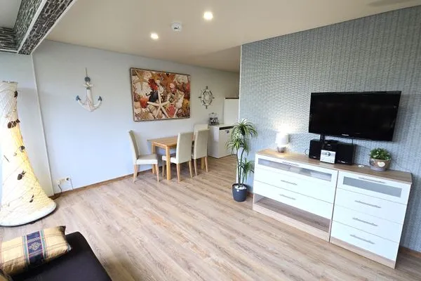 Wohnzimmer  Ferienwohnung "Seepferdchen" in Schönberg-Holm an der Ostsee