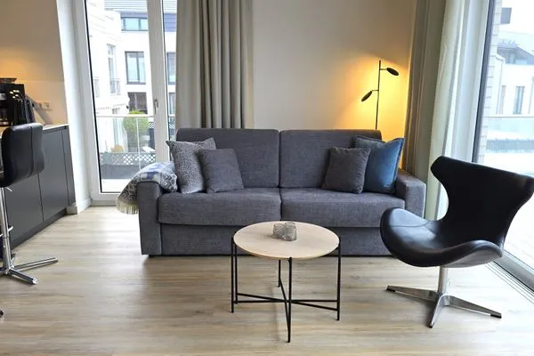 Wohnzimmer  Ferienwohnung "Strandgut" in 1. Reihe an der Ostseeküste