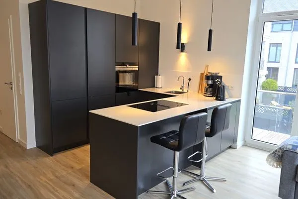 Küche / Küchenzeile  Ferienwohnung "Strandgut" in 1. Reihe an der Ostseeküste