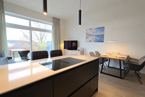 Wohnzimmer  Ferienwohnung "Strandgut" in 1. Reihe an der Ostseeküste