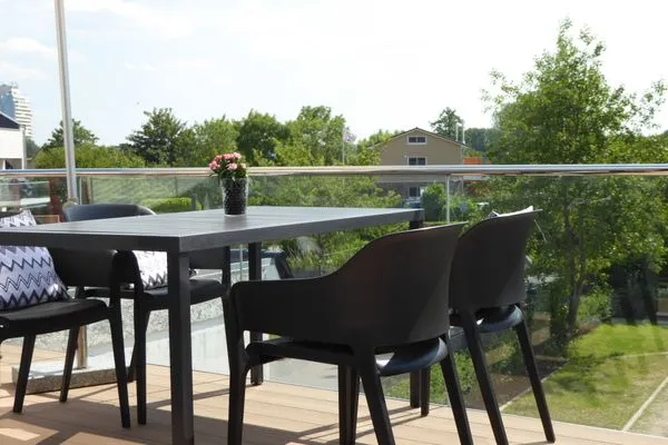 Balkon  Ferienwohnung "Strandgut" in 1. Reihe an der Ostseeküste