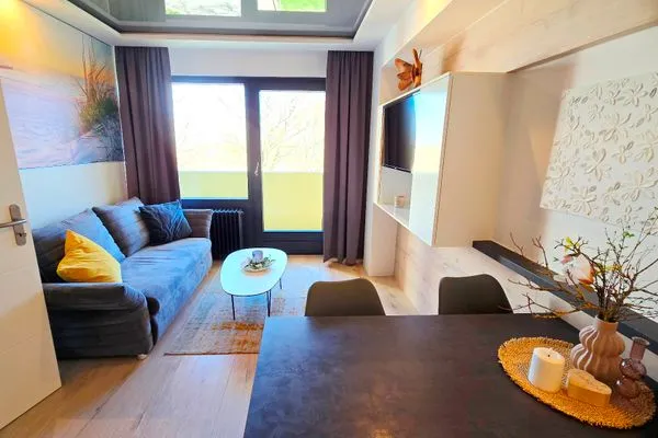 Wohnzimmer  Ferienwohnung "Strandleben" Stilvoller Urlaub an der Ostsee