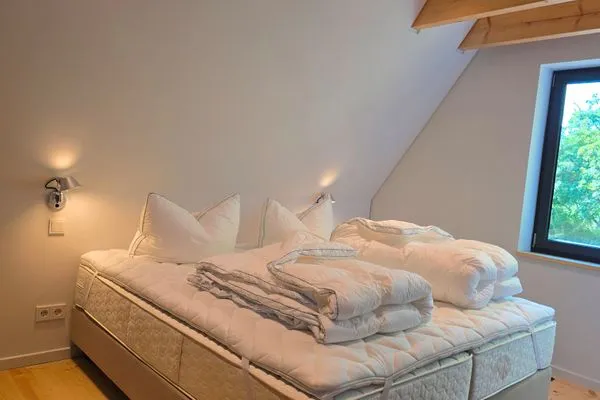 Schlafzimmer  Ferienhaus "Sturmvogel" direkte Strandlage in Kiel