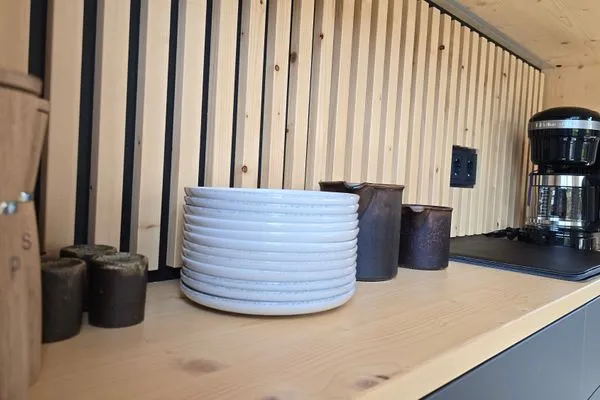 Wohnzimmer  Ferienhaus "Sturmvogel" direkte Strandlage in Kiel