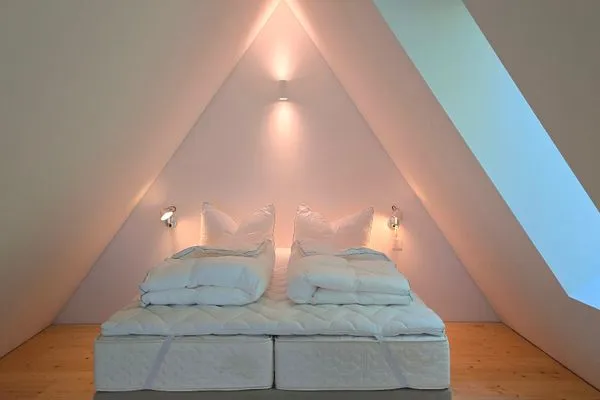 Schlafzimmer  Ferienhaus "Sturmvogel" direkte Strandlage in Kiel