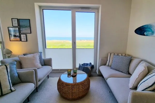 Wohnzimmer  Ferienwohnung "Surfside" in Schönberg-Kalifornien