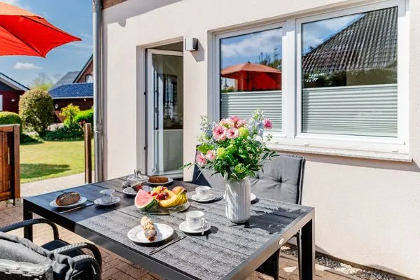 Gartenblick  Mövennest Ferienwohnung