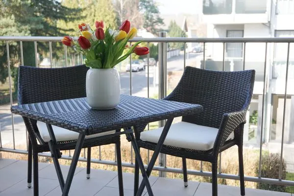 Blick vom Balkon  Strandoase, Whg. 21