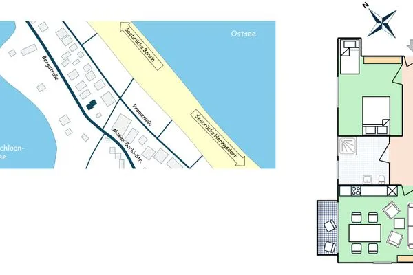 Strandzugang  Strandoase, Whg. 21