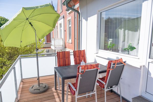  Ferienwohnung Strandflieder Norderney - Balkon