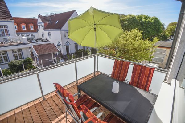  Ferienwohnung Strandflieder Norderney - Balkon