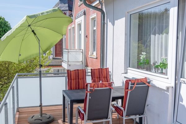  Ferienwohnung Strandflieder Norderney - Balkon