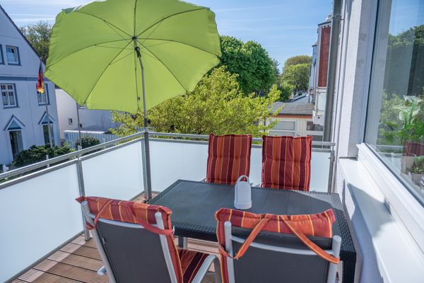  Ferienwohnung Strandflieder Norderney - Balkon