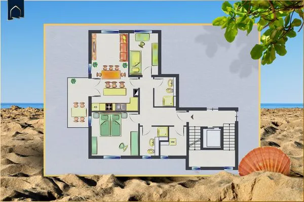 Grundriss  Ferienwohnung Lieblingsort