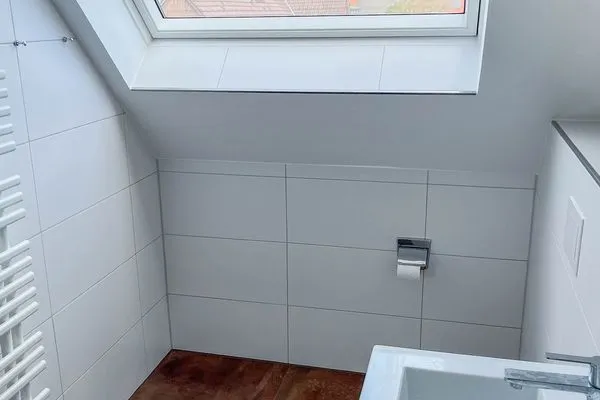 Badezimmer Haus Seemöwe Ferienwohnung Möwennest