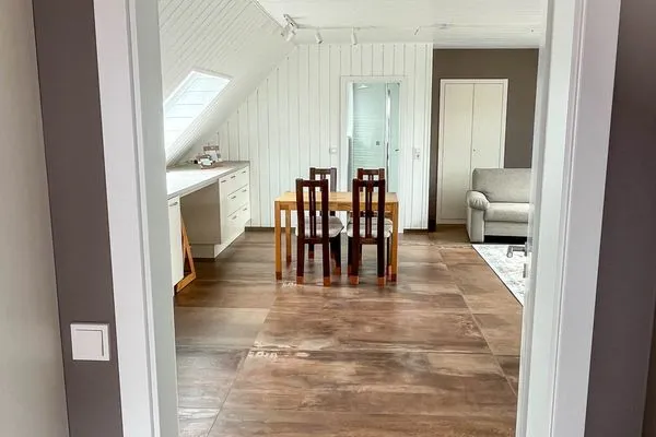 Wohnzimmer Haus Seemöwe Ferienwohnung Möwennest
