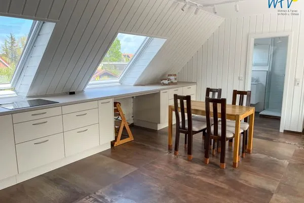 Küche / Küchenzeile Haus Seemöwe Ferienwohnung Möwennest